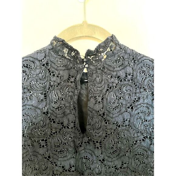 Zara blue lace dress size medium - Picture 3 of 4